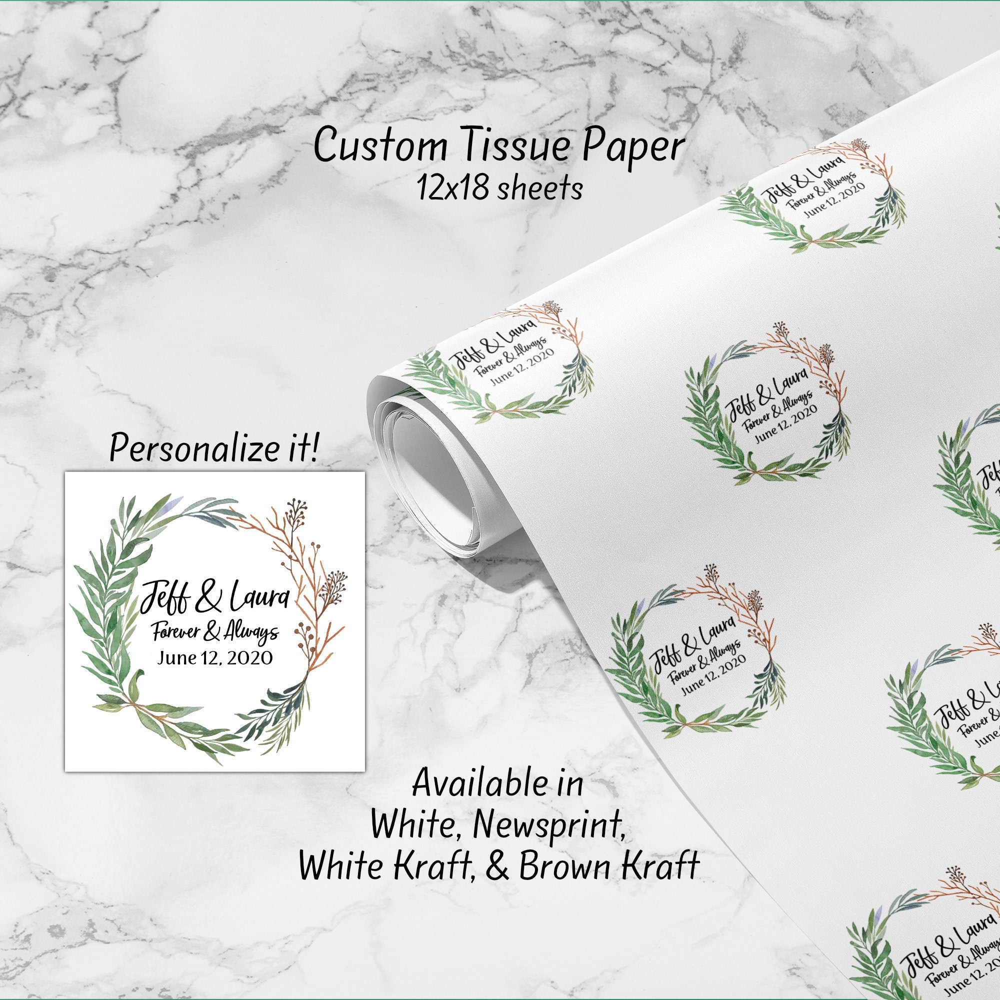 Custom Tissue Paper – The Letter Gift Shop